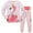 Pink flamingo, variant on WIBACKER 3-8T Toddlr and Little Girls' Long Sleeve Top and Pants Snug Fit 100% Cotton 2 Piece Pajama Set - Flamingo