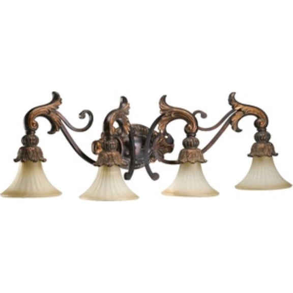 4 Light Bathroom Light Fixture in Traditional Style 39 inches Wide By 13 inches High Bailey Street Home 183-Bel-600358
