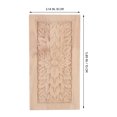 thumbnail image 4 of Apliques tallados sin pintar, decoración de muebles, incrustaciones de flores, decoración de armarios, puertas, paredes, patrones de madera, 4 of 7