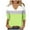 Green, variant on 3/4 Length Sleeve Womens Tops Gradient Color V Neck Tunic T-Shirts Basic Tees Loose Fit Blouses (XL, Dark Blue)