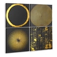 thumbnail image 1 of Set Cuadros Modernos Minimalistas Dorados Canvas Metalizado, 1 of 4