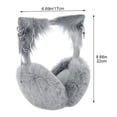 thumbnail image 2 of Cute Cat Ears Ear Warmers Plush Pendant Earmuffs Winter Windproof Female Earflap Christmas Headband Gothic Style Earmuffs, 2 of 7