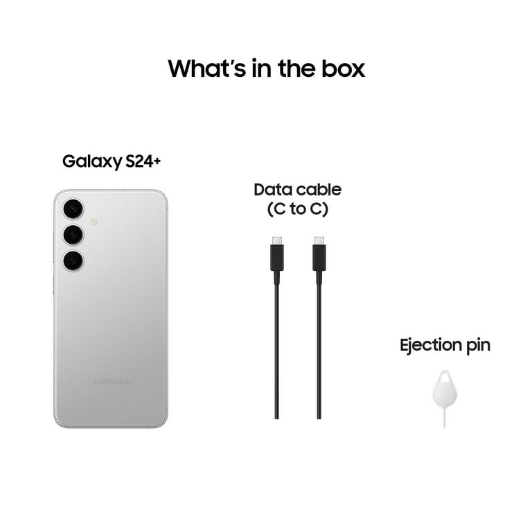 Samsung Galaxy S24+ 256GB US Version, Unlocked Android Smartphone with 50MP Camera, 8K Video, Long Battery – Marble Gray Samsung Galaxy S24+ 256GB US Version, Unlocked Android Smartphone with 50MP Camera, 8K Video, Long Battery – Marble Gray