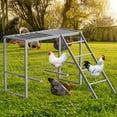 thumbnail image 5 of Chicken Perch with Swing Set, Roosting Bars for Chickens in Coop for Pet Chickens' Health and Happiness, Metal Chicken Toys Accessories for Backyard Farms, Light Gray, 5 of 7