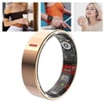 thumbnail image 1 of Activity Tracker Ring, IP68 Waterproofing  Control Smart Ring Step Counter Comfortable Remote Photography Ultra Narrow Frame  for Running Cycling Hiking #7 Inner Diameter:, 1 of 7