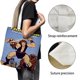 thumbnail image 3 of Thundarr the Barbarian Bolso de tela con estampado de lienzo para mujer, bolsa de compras reutilizable y estética, con cremallera interior, regalo para mujer,38*45cm., 3 of 6