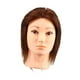thumbnail image 4 of Cabeza de maniquí de cabello humano para entrenamiento de peluquería, modelo profesional resistente para peluquería, para lavar Marrón, 4 of 10