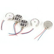 Unique Bargains 3V DC 2 Leads 1034 10mm x 3.6mm Coin Mobile Phone Vibration Motor 5 Pcs