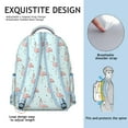 thumbnail image 5 of "Flamingo Print College Bag - Lightweight Waterproof School Backpack, Durable Laptop Bookbag Gift for Students", 5 of 6