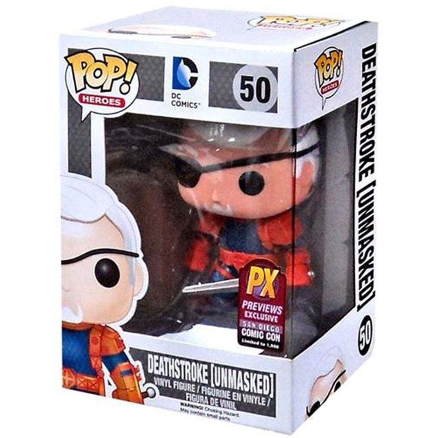 Funko Pop Dc Comics Unmasked Deathstroke Vinyl Figure Exclusive Funko -