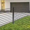 thumbnail image 2 of Cable Railing Post Corner Post 36''x2''x2'' Top Mount for Wood Concrete Deck 36''x2''x2'' Thickened Stainless Steel Cable Pre-drilled Railing Post Corner Post, 2 of 12