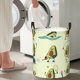 thumbnail image 5 of Balery Avocado for Exercise Cesta de ropa redonda con asas, impermeable, independiente, para ropa, juguetes, dormitorio y familia-Small, 5 of 6