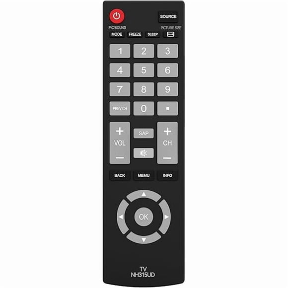 xixishop Télécommande de Remplacement pour Téléviseur Sanyo, Télécommande Universelle NH315UP/NH315UD pour Téléviseurs Intelligents Sanyo LED LCD LCD HDTV, Aucune Configuration Requise, Boutons Durables, Conception Légère