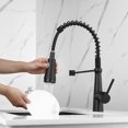 thumbnail image 6 of Pull-Down Kitchen Faucet With Dual Function Sprayhead In All-Brite Spot Free Stainless Steel With LED Black, 6 of 7
