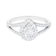 thumbnail image 5 of Silvago Jewel 14K White Gold Over Ring for Her - 1.9 Ct Pear Cut Diamond Ring for Women's - Split Shank Diamond Engagement Wedding Ring for Women's - Silver Diamond Beautiful Special Occasion Ring, 5 of 8