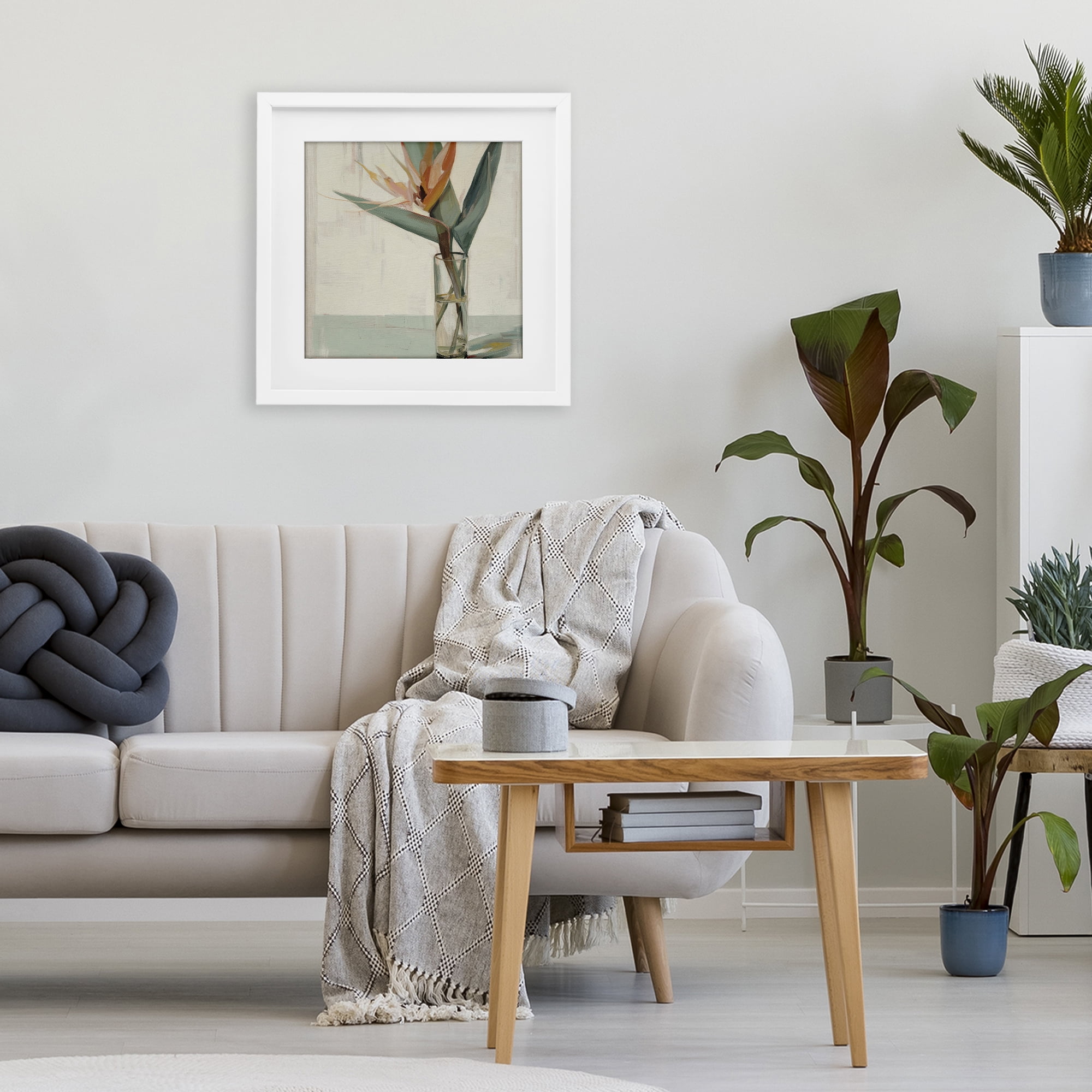 Stupell Industries Exotic Island Bloom White Framed Print Under Glass, design by Svetlana Aleynikova