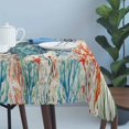 thumbnail image 4 of Sea Turtle Coastal Table Cloth Waterproof Tablecloths, Vintage Beach Coral Starfish Nautical Tablecloth Dining Table Cover for Kitchen Party Tabletop Outdoor, Rectangle Tablecloth 60x120 Inch, 4 of 9