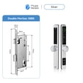 thumbnail image 2 of Door Lock, Waterproof Biometric Fingerprint Locks DQ Round Electronic Smart Door Lock RFID Card Code Lock For Aluminum Glass Door ,Easy to Install, 2 of 8