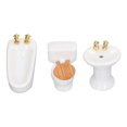 thumbnail image 1 of Juego de Baño para Casa de Muñecas Juego de Baño en Miniatura para Casa de Muñecas Bañera de Simulación de Cerámica Lavabo para Inodoro Muebles de Baño para Casa de ANGGREK  Otros, 1 of 8