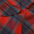 thumbnail image 3 of Summer Tops Plain Casual Gingham Long Sleeve Oversized Button Baggy Blouses Womens Shirts Red XXL, 3 of 3
