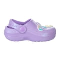 thumbnail image 3 of Sweethearts Candy and Rainbow Design Clogs Girls, Cheerful Easy Slip On Lightweight Water Friendly Comfort (Toddler) Purple. Size: 10, 3 of 5