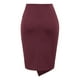 thumbnail image 4 of Sonducket Faldas de tubo delanteras envolventes de cintura alta clásicas y elegantes para mujeres sexys Faldas sólidas de mujer sexy Prendas para la parte inferior del cuerpo flor verde XL, 4 of 6