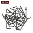 thumbnail image 3 of Ganchos en forma de L Uxcell, paquete de 40, ganchos de tornillo de ángulo recto de 2 pulgadas para colgar, bronce negro, 3 of 7