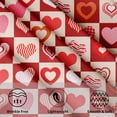 thumbnail image 3 of Pink Valentine Tablecloth Round - Red Hearts Table Cloths 60 Inch Valentines Buffalo Plaid Table Cover Circular Decorative for Picnic Party Holiday Home, 3 of 8