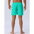 thumbnail image 3 of DARING DIVA Men's Elastic Waist Drawstring Surfing Board Shorts 28 Green, 3 of 6
