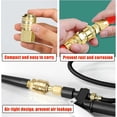 thumbnail image 5 of 10Pcs 1/4" BSP European Quick Connect, 1/4" BSP Compressor Fittings, 1/4 Inch Air Fitting, Compressed Air Fitting, 1/4 NPT Air Fitting, 1/4" BSP Pneumatic Quick Connect(Gold), 5 of 5