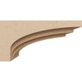 thumbnail image 3 of 8"W x 16"D x 8"H Wide Rockford Rough Cedar Woodgrain TimberThane Corbel, Primed Tan, 3 of 6