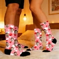 thumbnail image 5 of gcong Custom Face Socks, Personalized Socks with Photo Custom Socks with Faces, Unisex Funny Crew Sock Valentine's Gifts for Him Her, 5 of 7
