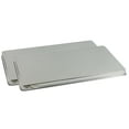 Calypso Basics, Tin Rectangular Burner Cover Set of 2, Stainless Steel