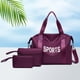 thumbnail image 1 of 3 unids/set bolsa de yoga bolsa de deportes de fitness de gran capacidad con dos bolsos (púrpura), 1 of 6