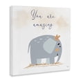 thumbnail image 3 of Stupell Industries Contemporary You Are Amazing Elephant Canvas Art, 17 x 17, by Matthew Piotrowicz, 3 of 8