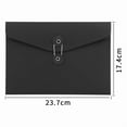 thumbnail image 4 of 10Pcs Kraft String Envelope File Folders A5 Letter Size Document Organizer for Office School Black, 4 of 6