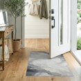 thumbnail image 2 of ODIKA 2'x3' Washable Accent Rug Pet Friendly, Bedside Mat Entryway Abstract Dorm Marbled Swirl Distressed Weathered Neutral for Bedroom, RV, 2 of 7