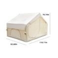 thumbnail image 3 of Camping Tents 6.3m ² Inflatable Camping Tent , 4 Season Waterproof Windproof, Clear Skylight & 420D Oxford Waterproof, Air Tent with Mesh Windows/Doors,Pop Up Tent, 3 of 7