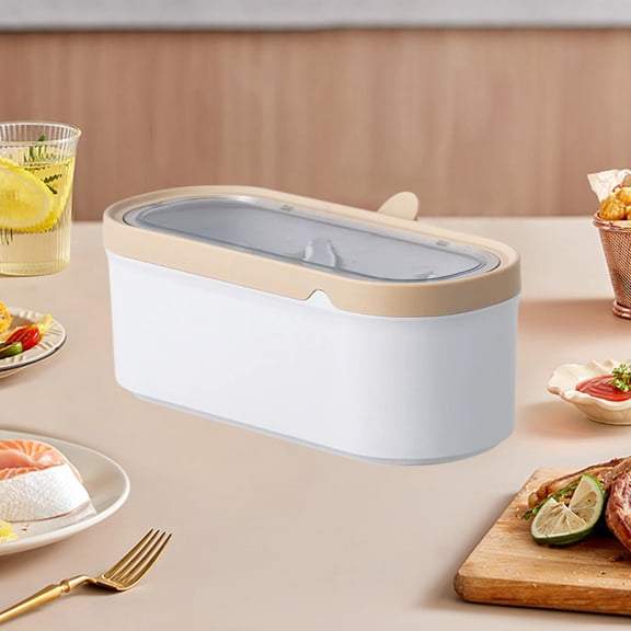 FeiFu Seasoning Box Set, Acrylic Spice Pots, Jars Condiment Box with Cover and Spoon Seasoning Rack Storage Container Kitchen Cooking Organizer Tools for Spice Sugar Cruet White