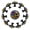 Multicolored 01, variant on 12 Pieces Colorful Sunflower Pattern Glass Knobs for Dresser Drawers, 1.37 x 1.10 IN Round Kitchen Cabinet Pulls For Home Office Nursery Kids Room
