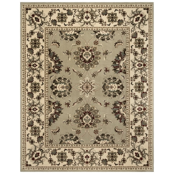 Gertmenian Majestic Moena Traditional Floral Sage Area Rug, 9x13