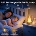 thumbnail image 3 of Flameless Candle Light, Rechargeable Gesture Sensing Flameless Candle for Home Decor, Dimmable LED Candles for Bedroom Table Centerpieces Wedding Party Decor, Fun Gifts for Women Mom, 3 of 7