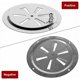 thumbnail image 5 of Rejilla de ventilación redonda de 2 piezas, rejilla de ventilación redonda de acero inoxidable de 125 mm Conducto de ventilación Mosquitera Rejilla de escape Entrada de aire Escape Ventilación Adjus, 5 of 5