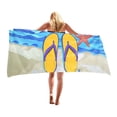 thumbnail image 1 of Tropical Ocean Palm Tree Beach Towel – Quick-Dry Microfiber Towel for Travel & Yoga, 1 of 6