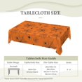 thumbnail image 3 of Halloween Spiderweb Rectangle Tablecloth Spider Web Orange Cobweb and Spiders Table Cloth Dining Table Cover for Home Kitchen Restaurant Party Buffet Picnic 60 x 84 Inch, 3 of 6