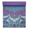 thumbnail image 1 of Gaiam 4mm Purple Yoga Mat - Moroccan Garden, 1 of 5