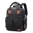 thumbnail image 1 of Diaper Bag Backpack: Suite 6-in-1 Diaper Backpack Set, Multi-Function Baby Travel Bag with Changing Pad, Stroller Straps, Bottle Bag and Pacifier Pocket, Black, 1 of 5