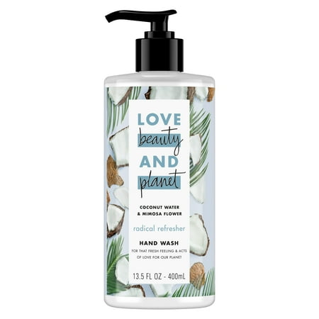 Hand Wash Coconut - Love Beauty and Planet Radical Refresher Coconut Water & Mimosa Flower Hand Wash 13.5 oz