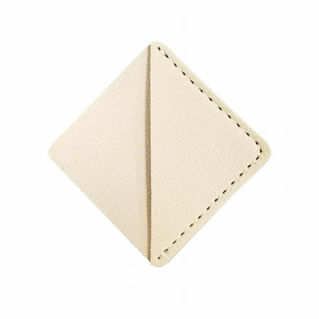 BAOQIN 7 Pcs Leather Corner Bookmark  Square Page Book Marks Cute Corner Page Bookmarks Accessories For Book Lovers E
