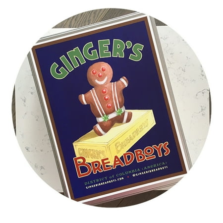 Ginger's Breadboys Deluxe Bundle Gingerbread Cookie Kit Gift Set, With 2 Tea Towels, Apron, Pan Grabber